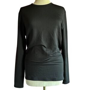 Champion Shirt Womens Size Large Black Performance Athletic Workout Gym Wear